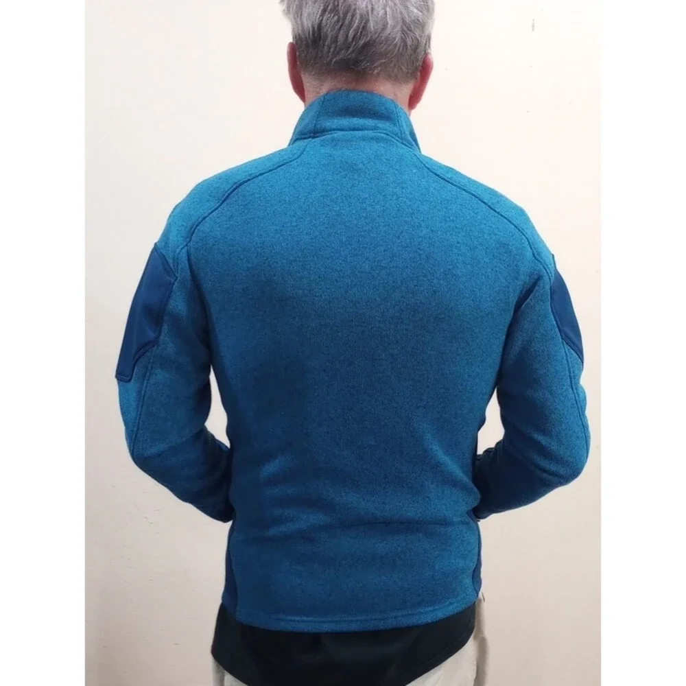 Spyder Empire Blue Fleece Full-Zip Jacket, Men's Size S